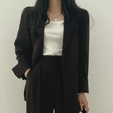 Tailored Blazer and High - Waisted Trouser Set - Sophisticated and Comfortable - Women's Outfit Set