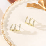 Triple Claw Pavé Ear Climber Earrings - Joyería > Pendientes > Pendientes pequeños