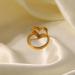 Verity Open Heart Statement Ring - Ring