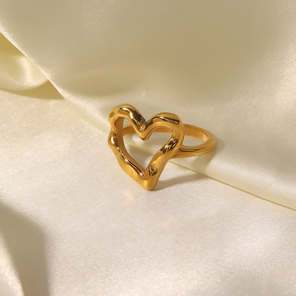 Verity Open Heart Statement Ring - Ring