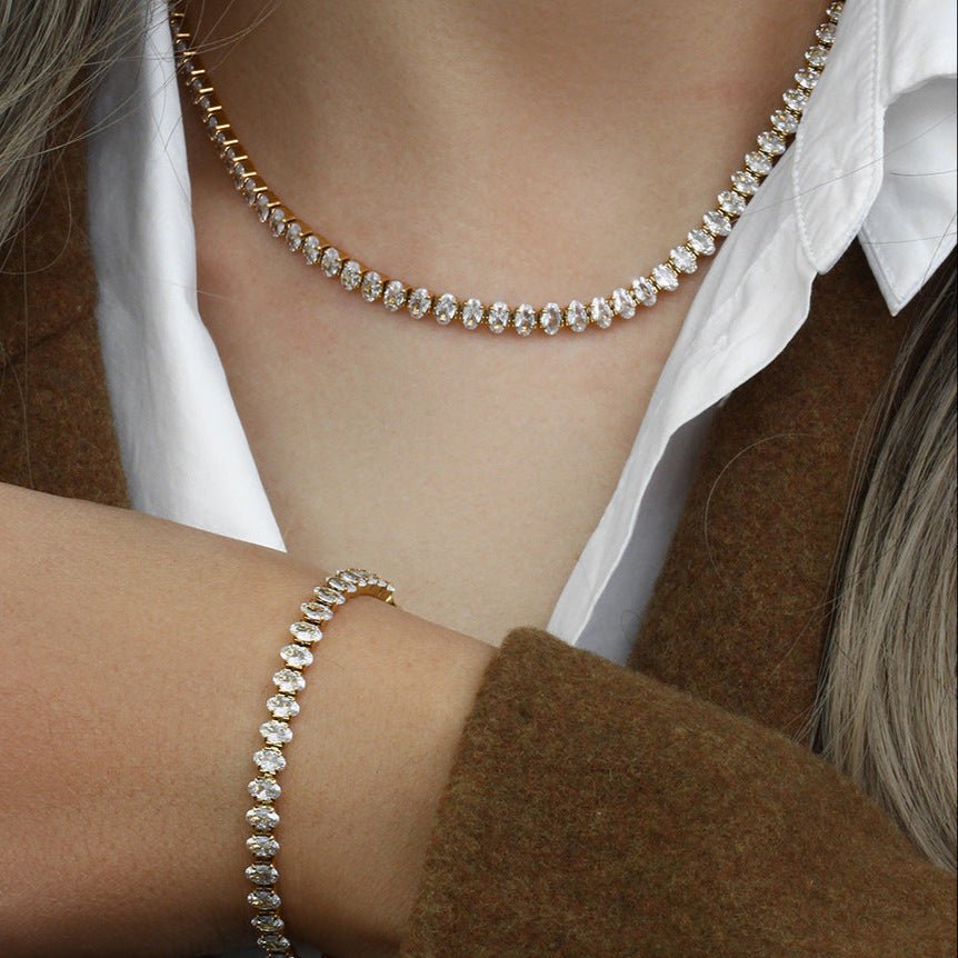 Wisteria Diamond Tennis Necklace - Tennis Necklaces