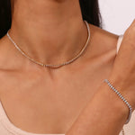 Wisteria Diamond Tennis Necklace - Tennis Necklaces