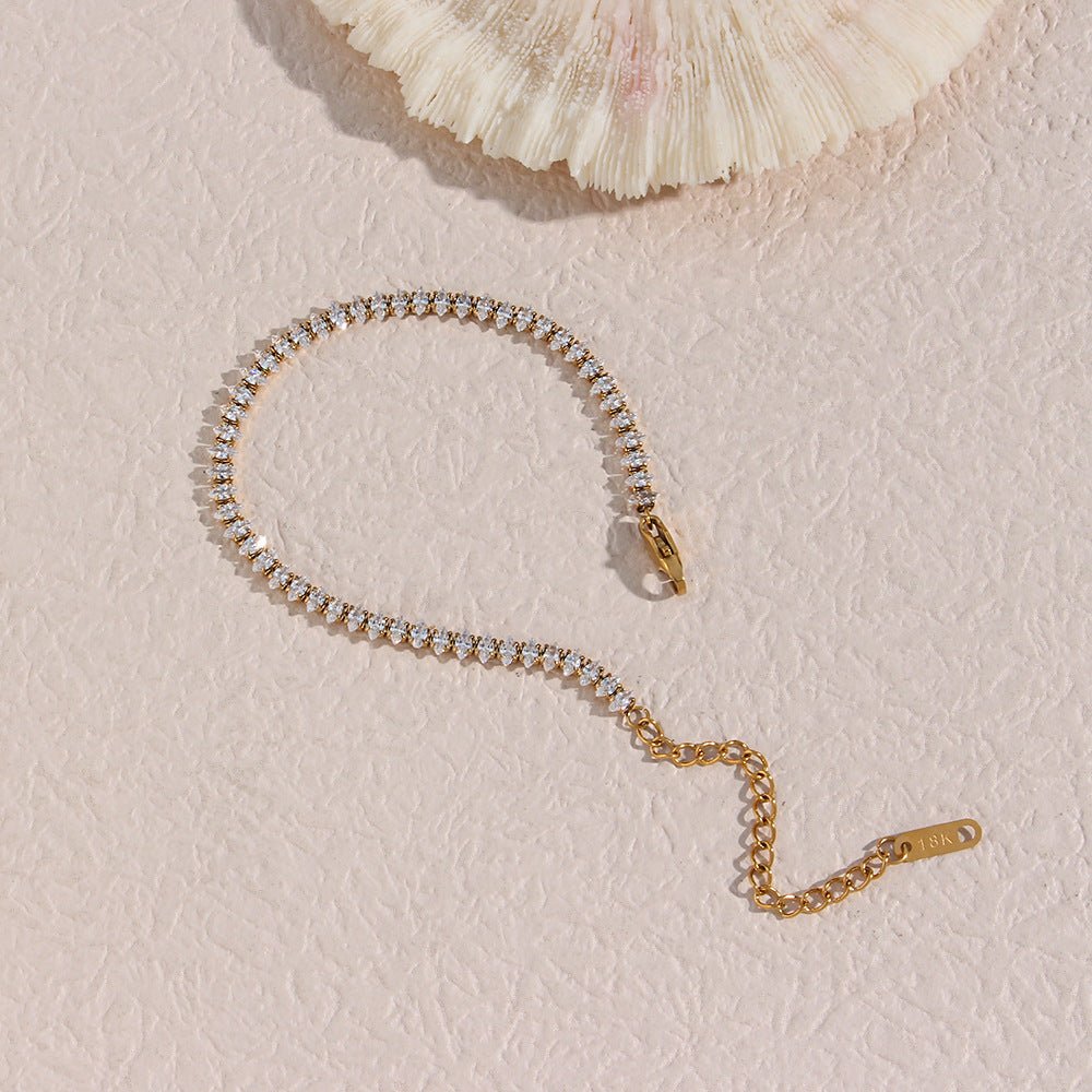 Wisteria Sparkling Diamond Tennis Bracelet - Tennis Bracelets