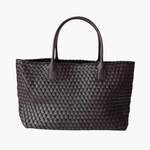 Woven Leather Tote Bag with Artisan Finish – Classic Craft - Women's Shopper Bags