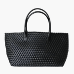 Woven Leather Tote Bag with Artisan Finish – Classic Craft - Women's Shopper Bags